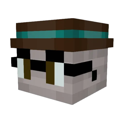 Retro_Sloth Minecraft avatar head, 3D render