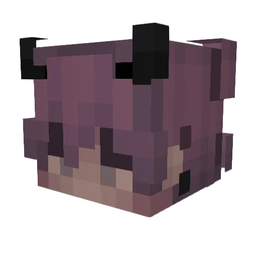 Retro________ Minecraft avatar head, 3D render