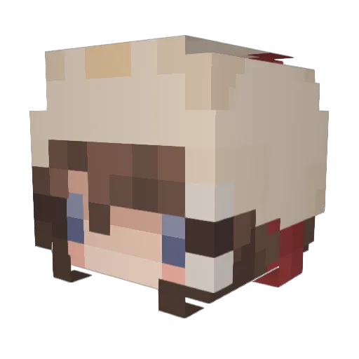 RetrogradeLumi Minecraft avatar head, 3D render