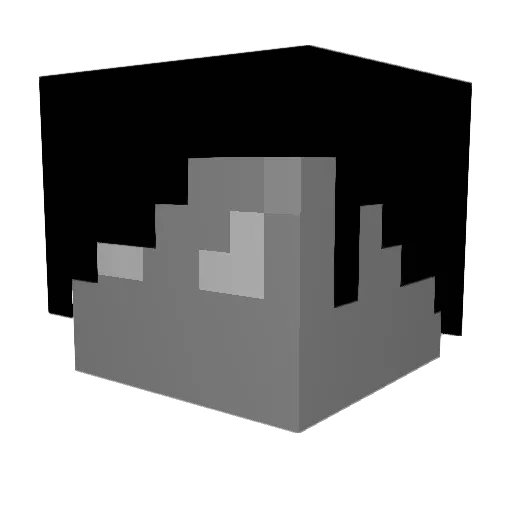 RetrogradePunk Minecraft avatar head, 3D render