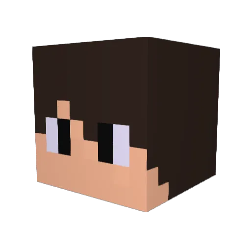 Retrokast_Dan Minecraft avatar head, 3D render