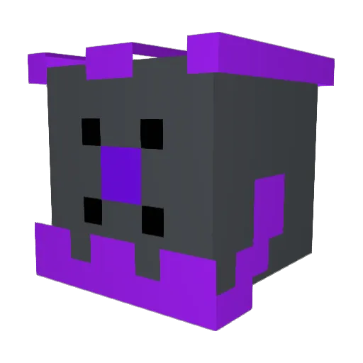 Retromacro Minecraft avatar head, 3D render
