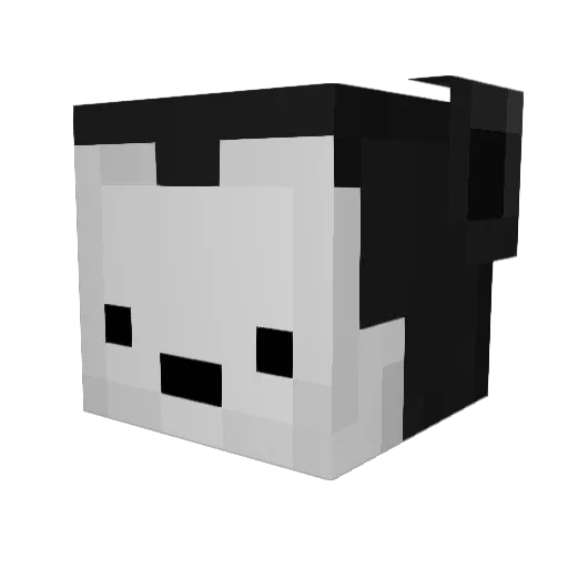 Retrospade Minecraft avatar head, 3D render