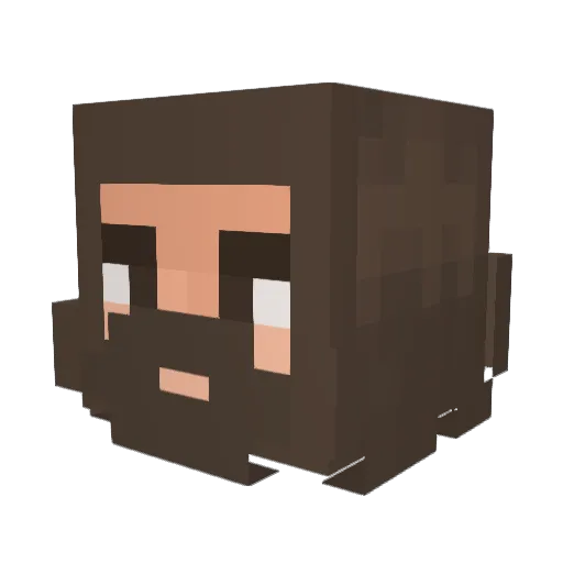 Retrospectacle Minecraft avatar head, 3D render