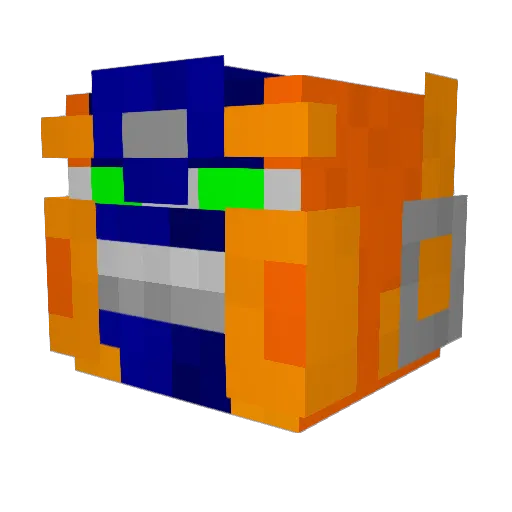 Retrothrust Minecraft avatar head, 3D render