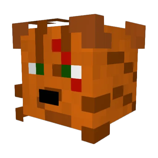 Retschet Minecraft avatar head, 3D render