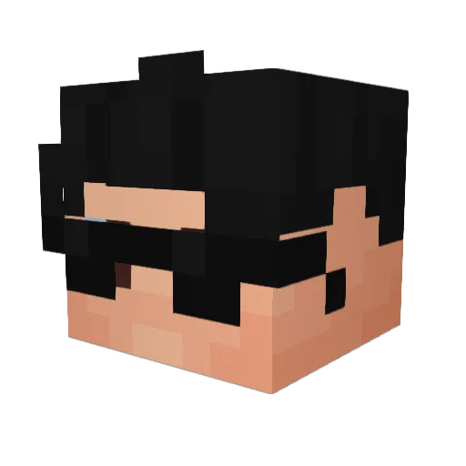 Retsoobi Minecraft avatar head, 3D render