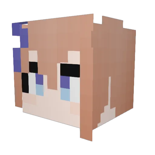 Retsoptihs Minecraft avatar head, 3D render