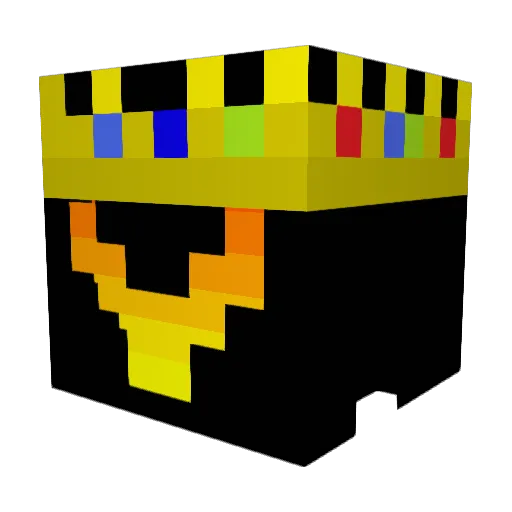 Rettix Minecraft avatar head, 3D render