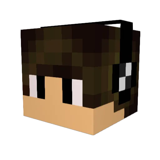 RetungDiego Minecraft avatar head, 3D render