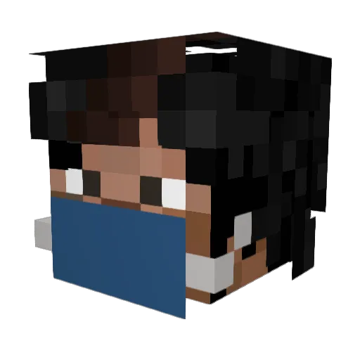 Returgigate Minecraft avatar head, 3D render