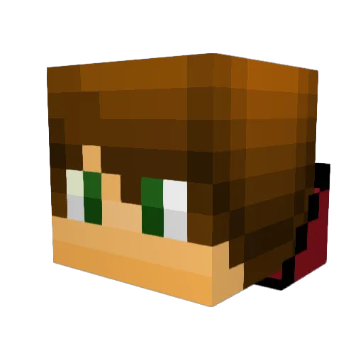ReturningBlade Minecraft avatar head, 3D render