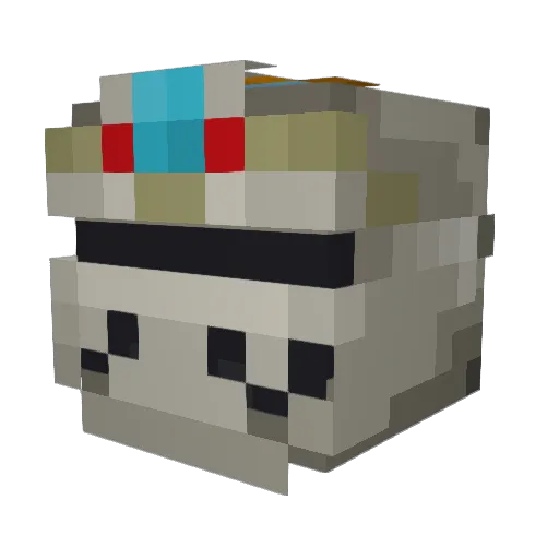 ReuDanJon Minecraft avatar head, 3D render
