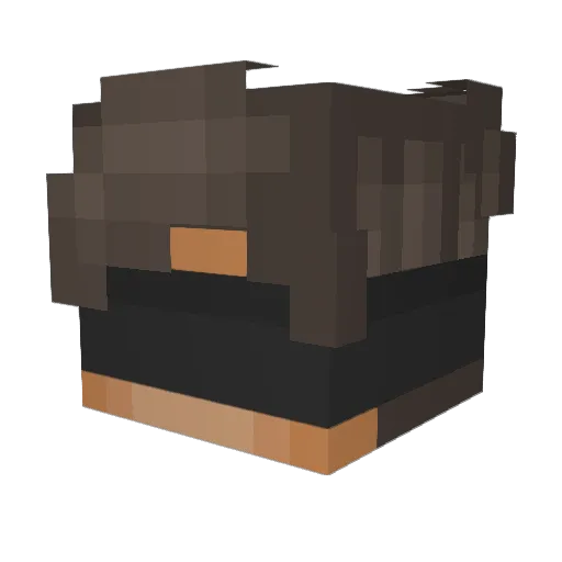 ReuMiljons Minecraft avatar head, 3D render