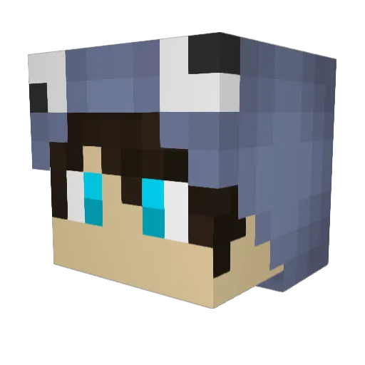 Reuben0007 Minecraft avatar head, 3D render