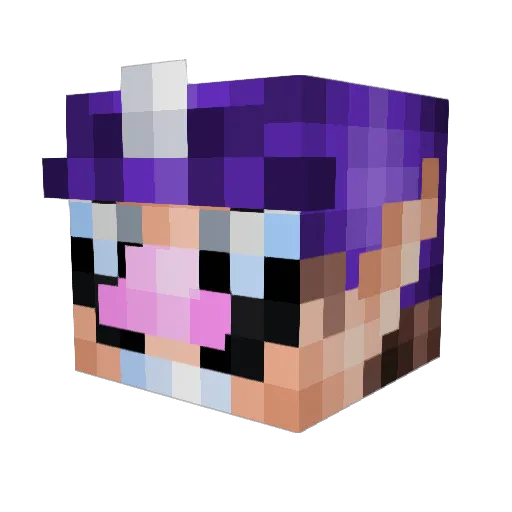 ReubenS Minecraft avatar head, 3D render