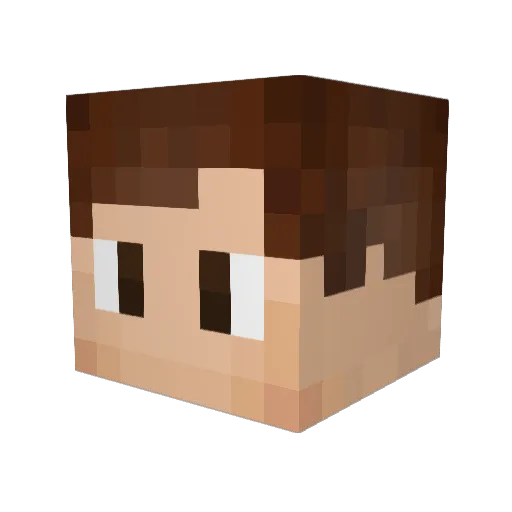 Reumixxl Minecraft avatar head, 3D render