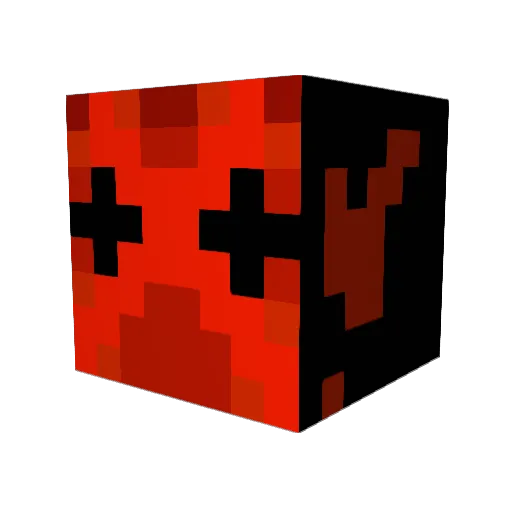 Reusters Minecraft avatar head, 3D render
