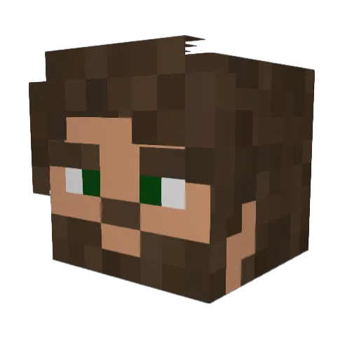 Rev0lutionRanger Minecraft avatar head, 3D render