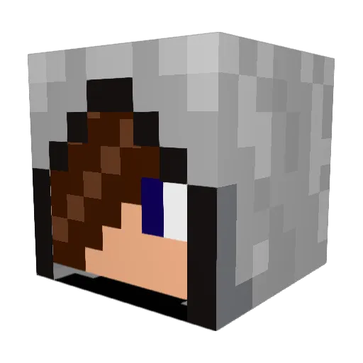 RevFresh Minecraft avatar head, 3D render