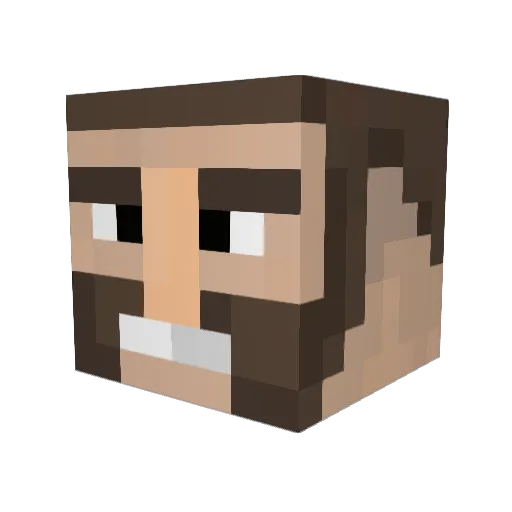 RevGonzo19 Minecraft avatar head, 3D render