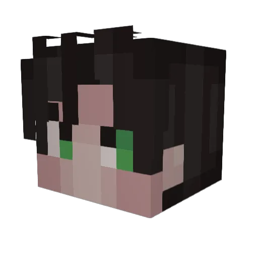 RevISkogen Minecraft avatar head, 3D render