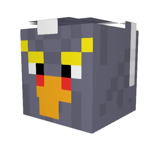 Revalli Minecraft avatar head, 3D render