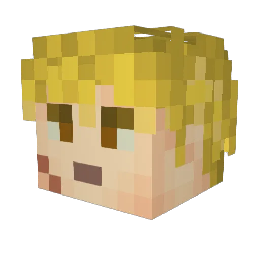 Revander31 Minecraft avatar head, 3D render