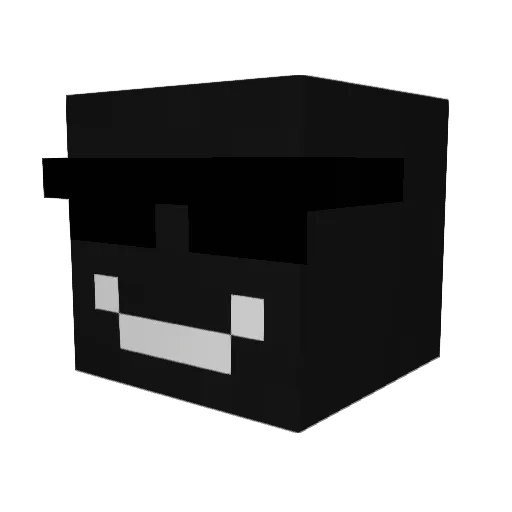 Revansito Minecraft avatar head, 3D render