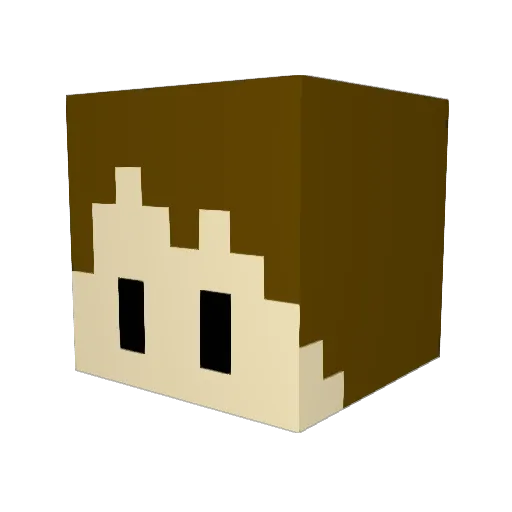 Revden23 Minecraft avatar head, 3D render