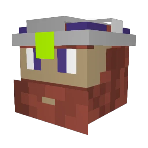 RevePanel Minecraft avatar head, 3D render