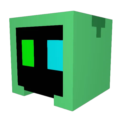 RevelNeko Minecraft avatar head, 3D render