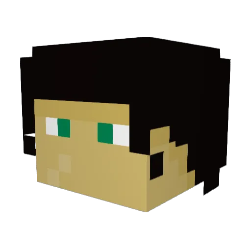 RevelationsOne Minecraft avatar head, 3D render