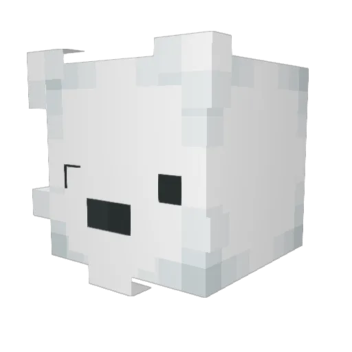 Revelxtion Minecraft avatar head, 3D render