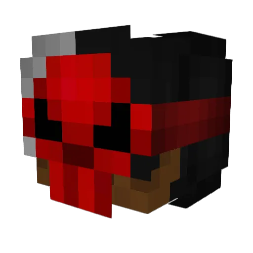Reven3 Minecraft avatar head, 3D render