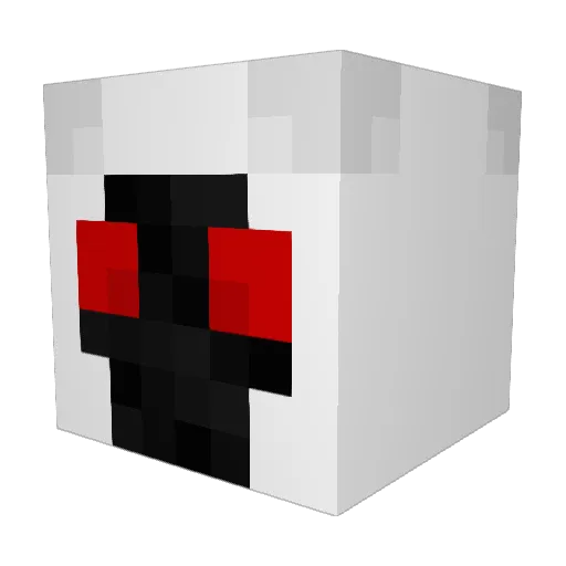 Revenant05 Minecraft avatar head, 3D render