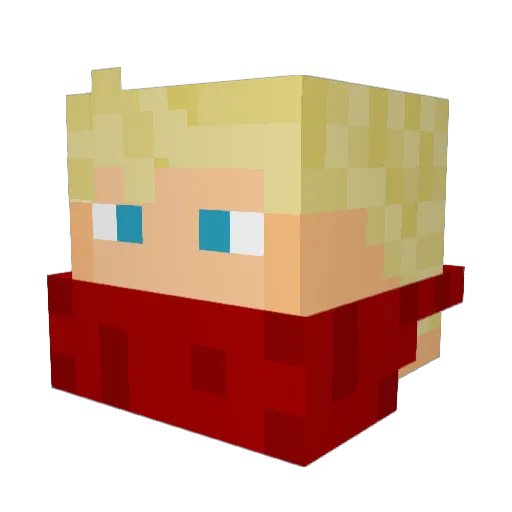 Revenant5831 Minecraft avatar head, 3D render