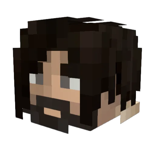 Revenant_VII7 Minecraft avatar head, 3D render