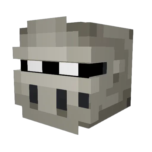 Revenge57 Minecraft avatar head, 3D render