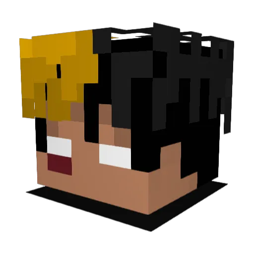 RevengeZ Minecraft avatar head, 3D render