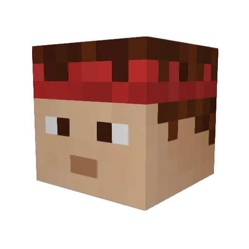 Revenge_Of_Ben Minecraft avatar head, 3D render