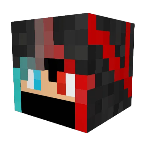 RevengeonRy Minecraft avatar head, 3D render