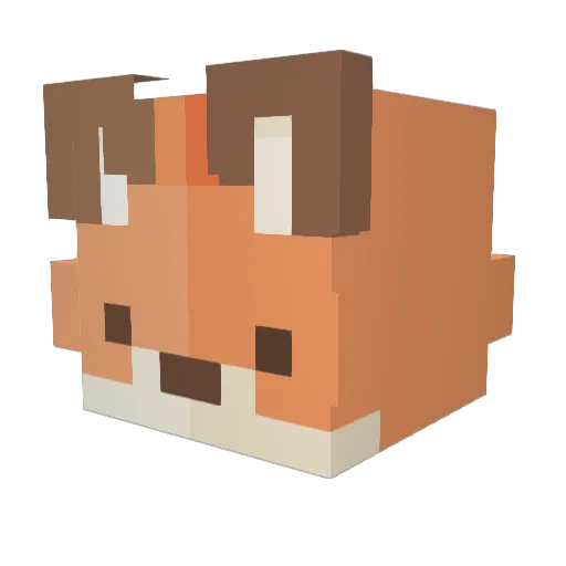 Revengerule3 Minecraft avatar head, 3D render