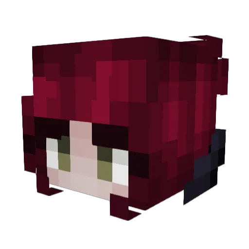 Revenite Minecraft avatar head, 3D render