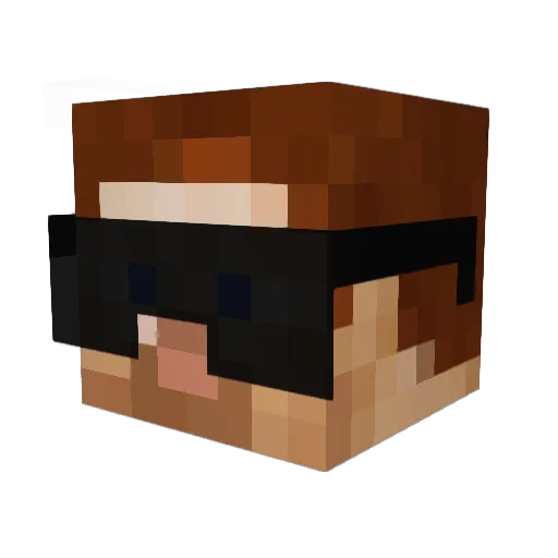 ReverendJoel Minecraft avatar head, 3D render