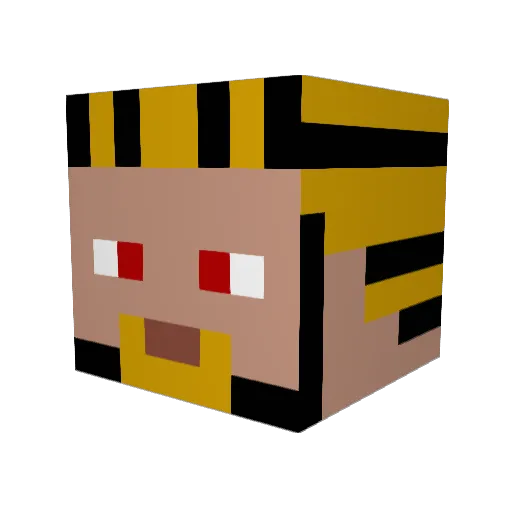 ReverendSS Minecraft avatar head, 3D render
