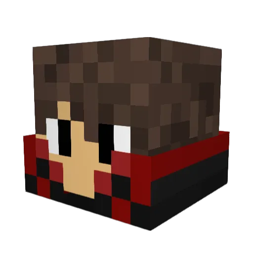 ReverexHD Minecraft avatar head, 3D render