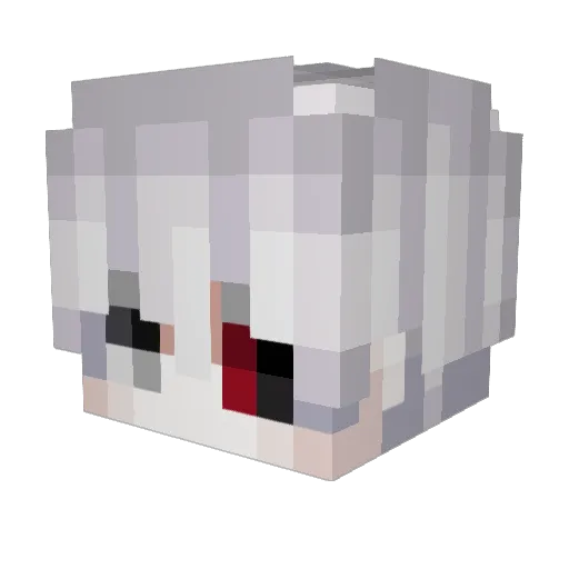 Revergot Minecraft avatar head, 3D render