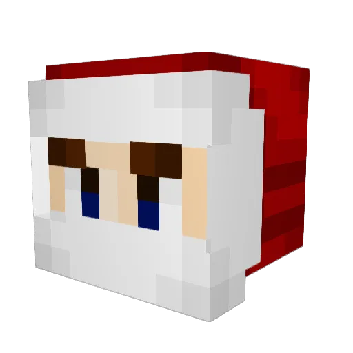 Reveriey Minecraft avatar head, 3D render