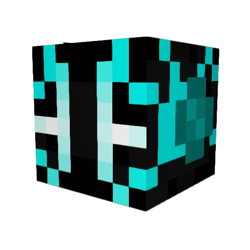 ReverseEngr Minecraft avatar head, 3D render